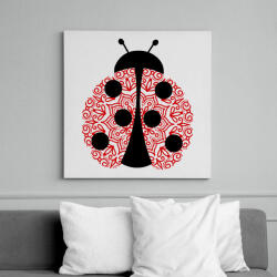 printfashion Mandala katica - Vászonkép - Fehér (15957579)