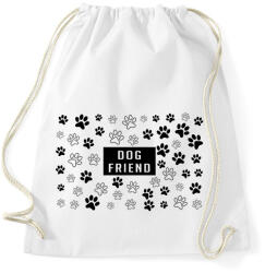 printfashion Dog friend - Sportzsák, Tornazsák - Fehér (12574308)
