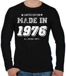 printfashion 1976 - Férfi hosszú ujjú póló - Fekete (4049076)