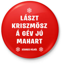 printfashion Last Christmas - Kitűző, hűtőmágnes - Piros (5675175)
