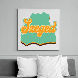 printfashion Szeged - Vászonkép - Fehér (7134074)