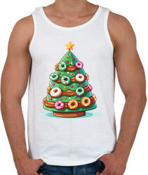 printfashion Karácsonyfánk - Férfi atléta - Fehér (14731871)