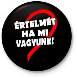 printfashion Minden értelmét veszti - Kitűző, hűtőmágnes - Fekete (6072358)