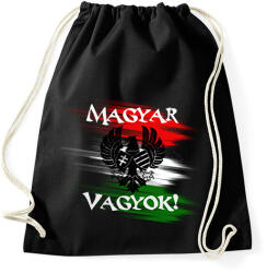 printfashion magyar vagyok minta - Sportzsák, Tornazsák - Fekete (2805515)