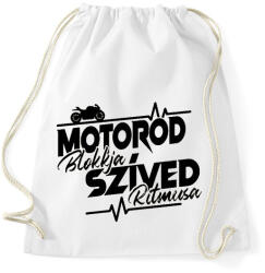 printfashion Motorod Blokkja, Szíved ritmusa - Sportzsák, Tornazsák - Fehér (13147638)