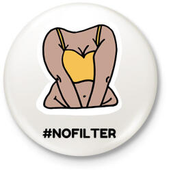 printfashion NOFILTER2 - Kitűző, hűtőmágnes - Fehér (10950940)