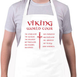 printfashion Viking world tour - Kötény - Fehér (15514726)