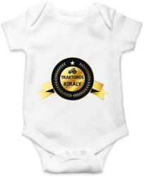 printfashion Traktoros király - Arany - Baba Body - Fehér (6598246)
