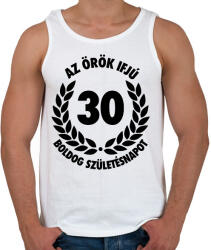 printfashion Örök ifjú - Férfi atléta - Fehér (2796544)