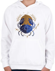 printfashion Rák - Gyerek kapucnis pulóver - Fehér (6262273)