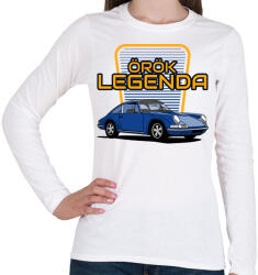 printfashion porsce - Női hosszú ujjú póló - Fehér (10998370)
