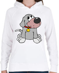 printfashion Kutya - Női kapucnis pulóver - Fehér (10294631)
