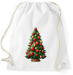 printfashion Epres karácsonyfa - Sportzsák, Tornazsák - Fehér (15295110)