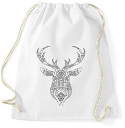 printfashion Geometrikus rénszarvas - Sportzsák, Tornazsák - Fehér (5663772)