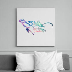 printfashion stay wild - Vászonkép - Fehér (6628232)