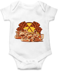 printfashion Gokartozás - Baba Body - Fehér (7564154)