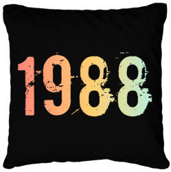 printfashion 1988 - Párnahuzat, Díszpárnahuzat - Fekete (11830143)