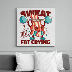 printfashion Gyúró bacon - Vászonkép - Fehér (13275383)