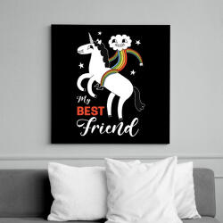 printfashion Best friend - Vászonkép - Fekete (12723883)