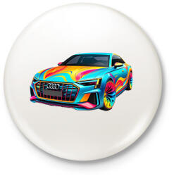 printfashion Audi - Kitűző, hűtőmágnes - Fehér (15210854)