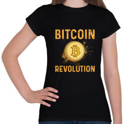 printfashion BITCOIN 4 EVER 41 - Női póló - Fekete (6110008)