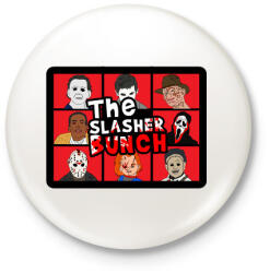 printfashion The Slasher Bunch - Kitűző, hűtőmágnes - Fehér (3082044)