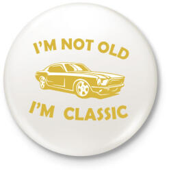 printfashion I'm not old - Kitűző, hűtőmágnes - Fehér (3088391)