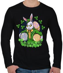 printfashion Nyuszi - Férfi hosszú ujjú póló - Fekete (15656996)