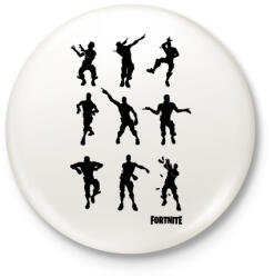 printfashion Fortnite Dance - Kitűző, hűtőmágnes - Fehér (3078961)