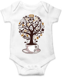 printfashion Kávéfa - Baba Body - Fehér (1327588)