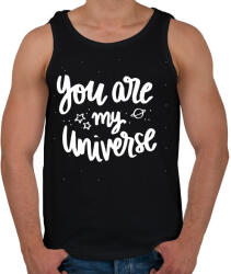 printfashion You are my Universe - Férfi atléta - Fekete (2217605)