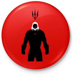 printfashion Ríviai Geralt - Kitűző, hűtőmágnes - Piros (3627313)