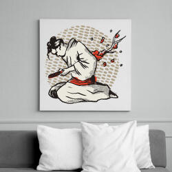 printfashion Harakiri japán tollrajz - Vászonkép - Fehér (6634206)