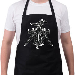 printfashion Cobra Kai csontvázak - Kötény - Fekete (11778898)