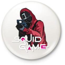 printfashion Squid game soldier 2 - Nyerd meg az életed - Kitűző, hűtőmágnes - Fehér (5592080)
