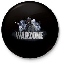 printfashion Warzone - Kitűző, hűtőmágnes - Fekete (3102798)