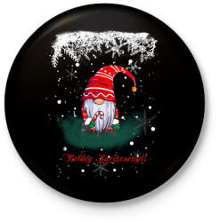 printfashion Boldog Karácsonyt! - Kitűző, hűtőmágnes - Fekete (5768437)