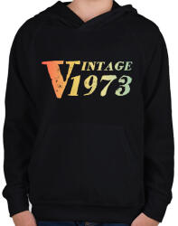 printfashion 1973 - Gyerek kapucnis pulóver - Fekete (12089415)