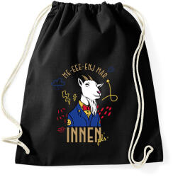 printfashion Me-eee-enj innen pls - Sportzsák, Tornazsák - Fekete (11619644)