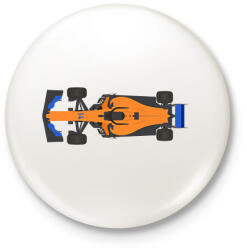 printfashion F1 McLaren - Kitűző, hűtőmágnes - Fehér (13973679)