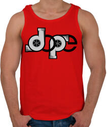 printfashion DOPE turbós logó - Férfi atléta - Piros (1594602)