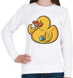 printfashion Kigyúrt kacsa - Női pulóver - Fehér (13279485)