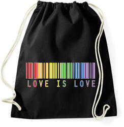 printfashion Love is love - Sportzsák, Tornazsák - Fekete (9428894)