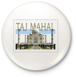printfashion Taj Mahal - Kitűző, hűtőmágnes - Fehér (7424969)