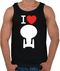 printfashion I love enterprise - Férfi atléta - Fekete (2236514)