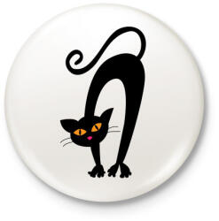 printfashion Cicmic játszana - Kitűző, hűtőmágnes - Fehér (3075864)