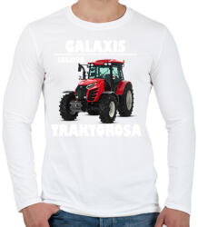 printfashion Galaxis legjobb traktorosa - Férfi hosszú ujjú póló - Fehér (5779283)