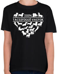 printfashion Tacsifüggő - Gyerek póló - Fekete (4809727)