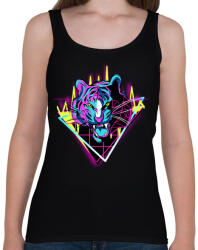 printfashion Neon tigris - Női atléta - Fekete (5188600)