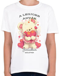 printfashion A legjobb Júniusi Anya szülinap - Gyerek póló - Fehér (15700357)